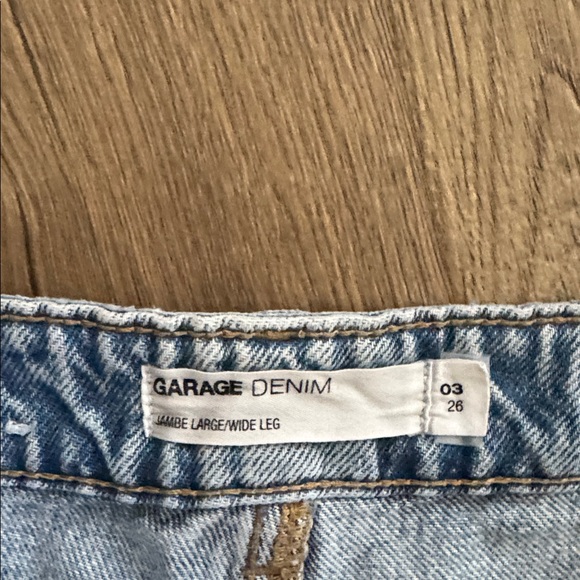 Garage Blue Denim Wide Leg Pants - Picture 3 of 3